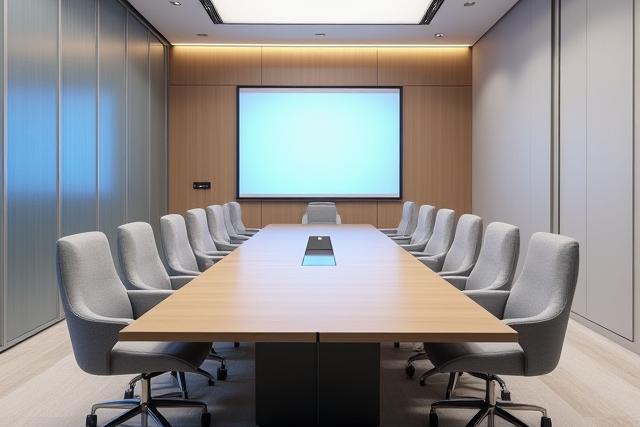 Eleganter Konferenzraum mit optimierter Akustik
